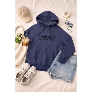 Taylor Swift The Eras Tour 2023-2024 Hoodie Navy Blue XL International Dates